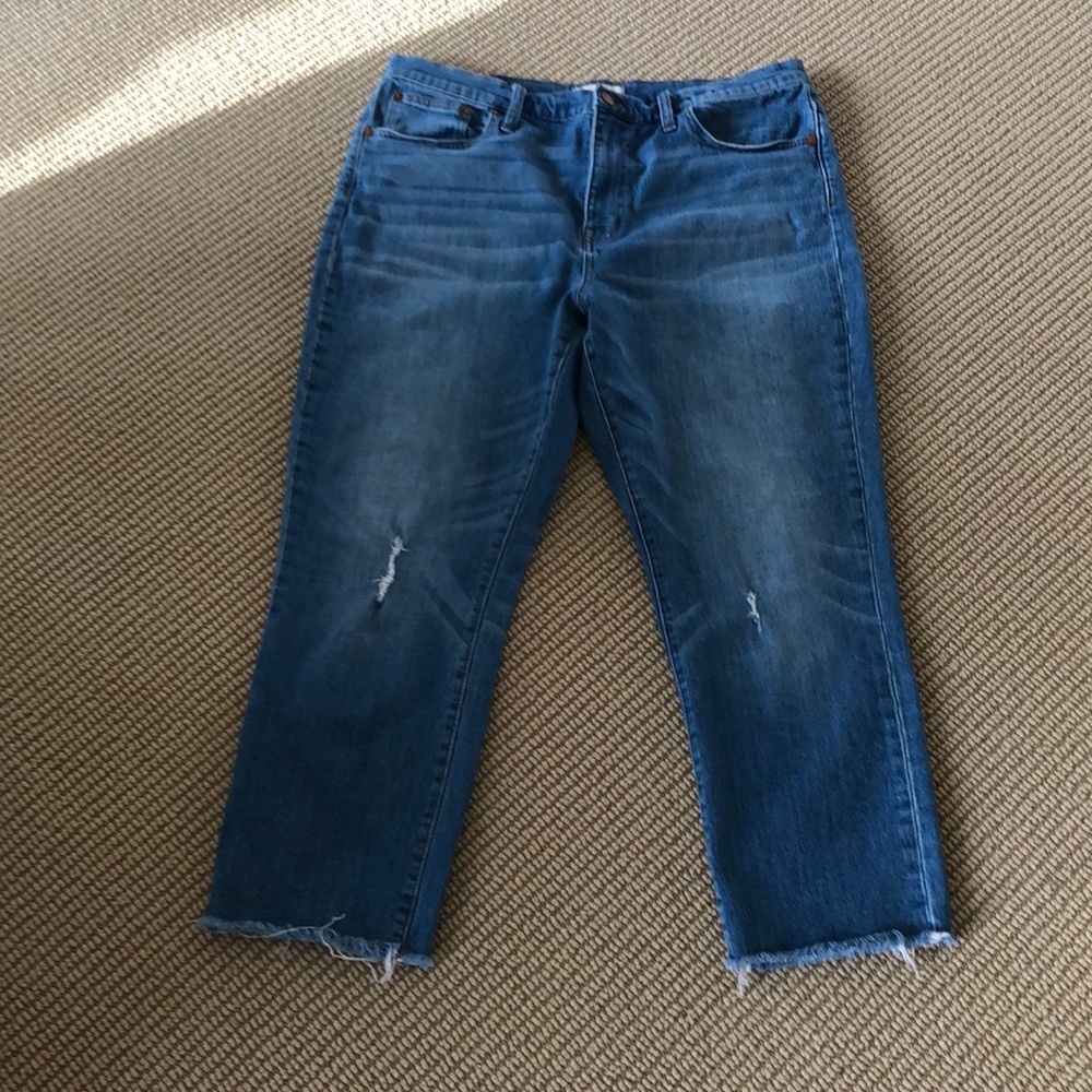 Madewell high waist cropped jeans